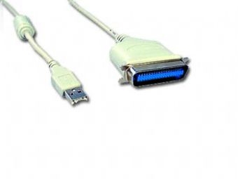 Cablu de date convertor USB la Paralel C36M, lungime cablu: 1.8m, bulk, Alb, GEMBIRD (CUM360)