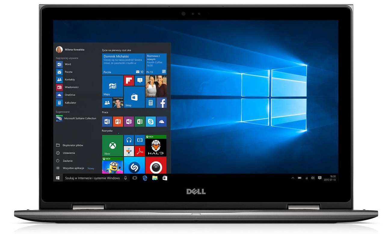 Laptop DELL, INSPIRON 5579,  Intel Core i5-8250U, 1.60 GHz, HDD: 256 GB, RAM: 8 GB, webcam