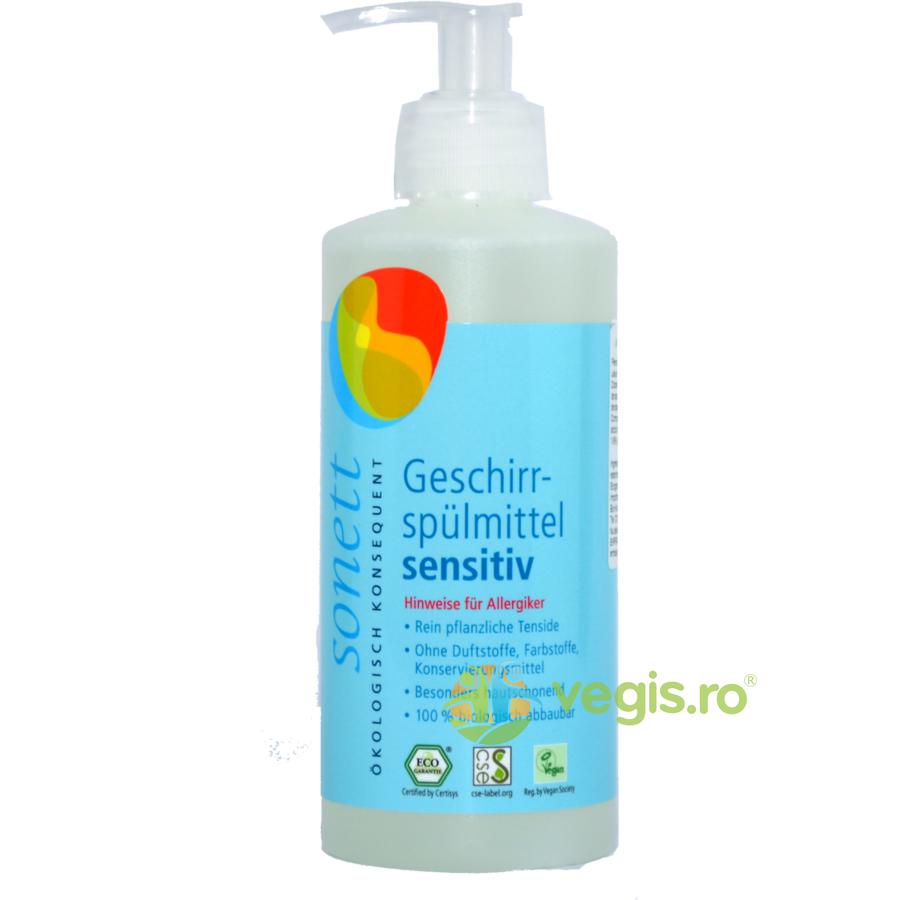 Detergent pentru Vase Sensitiv Neutru Bio 300ml