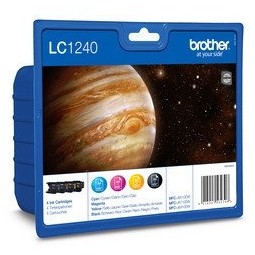 Cartus cerneala Brother LC1240VALBP Value Blister Pack C/M/Y/BK