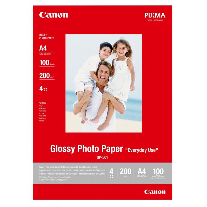 Hartie foto GP-501 - A4, lucioasa, 100 coli