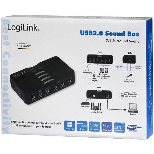 Placa de sunet Sound Box UA0099, 7.1 canale, USB
